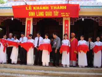 Lễ khánh thành Đình làng thờ Thỉ Tổ Khảo Văn Thế Công