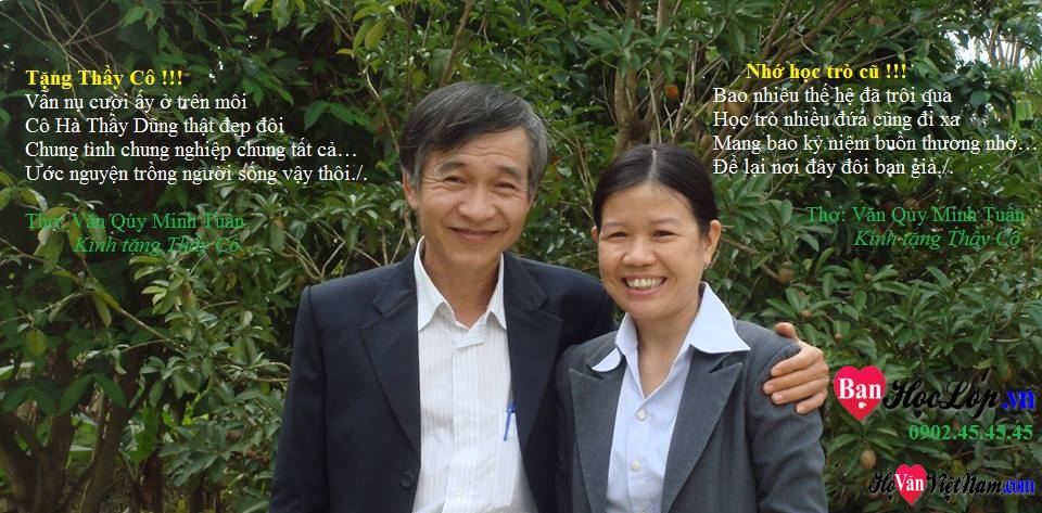 Thầy Cô chủ nhiệm cấp 3