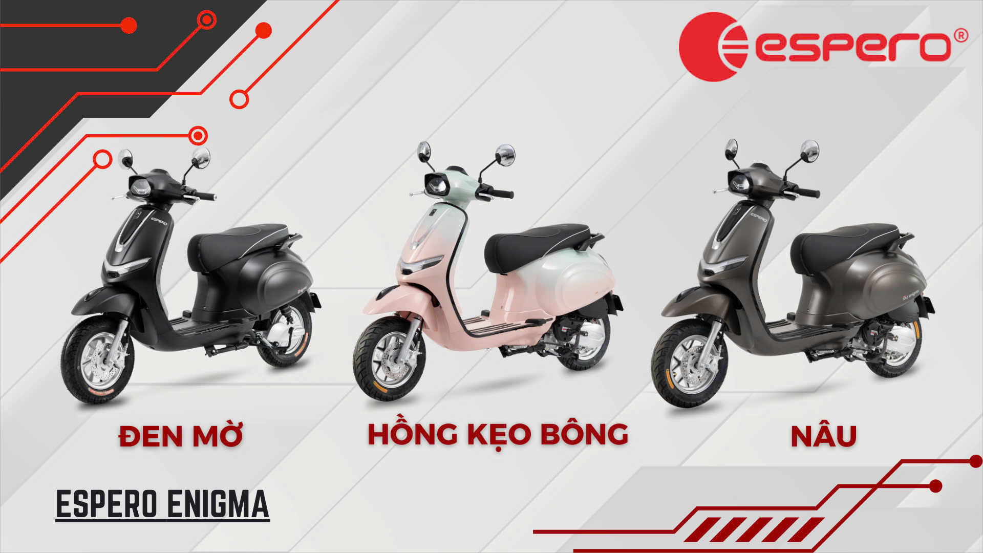 Xe Máy Dưới 50CC  ESPERO 50VS Enigma- Bao biển số